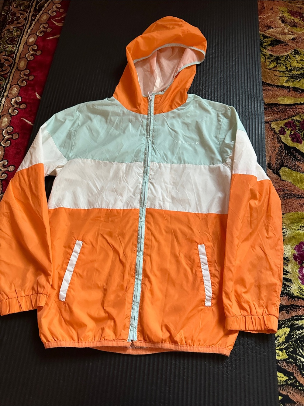 PacSun Color Block Hooded Jacket Size 10